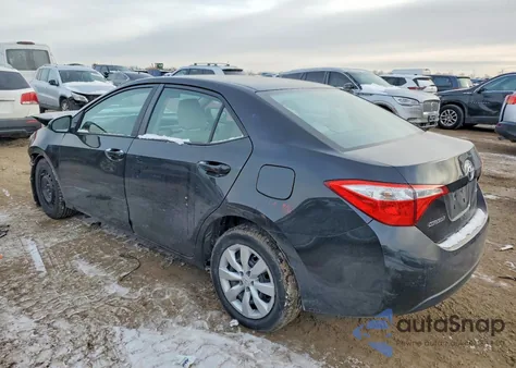 2015 Toyota Corolla L z USA, uszkodzony, nr VIN 2T1BURHE2FC463953